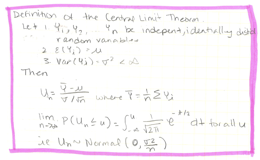 defining central limit theorem