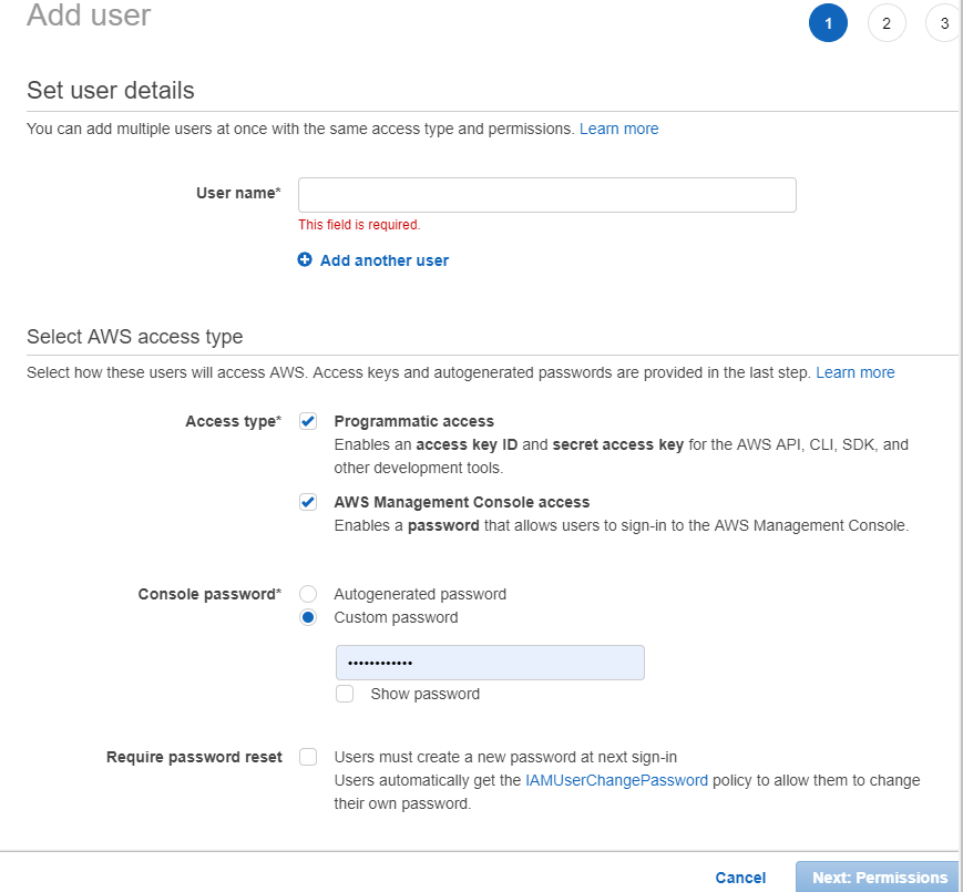 iam set user details