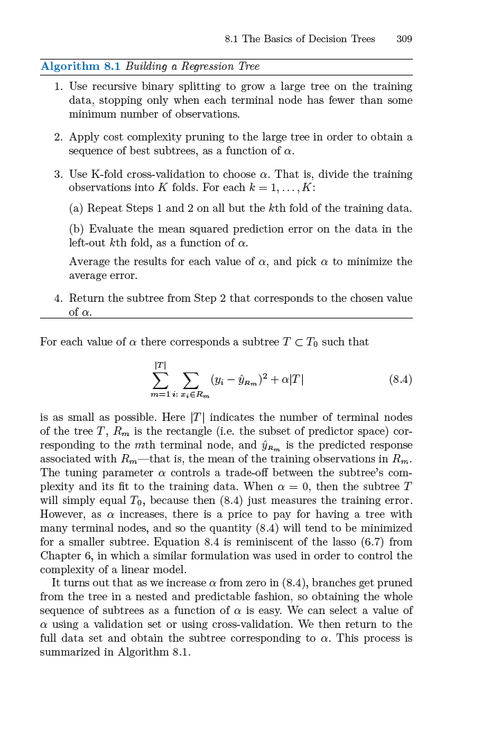 Cost Complexity Pruning